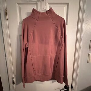 Funnel neck tunic sweatshirt